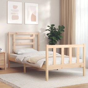 Cama sem colchão 90x200 cm madeira de pinho maciça