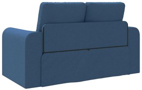 Sofá Cama 2 em 1 Azul 148x71x83 cm Tecido