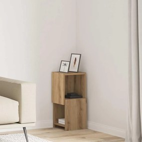 vidaXL Armário de canto Carvalho Artesanal 25,5x25x55cm