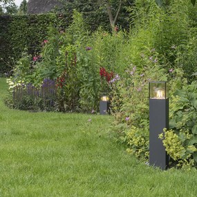 Candeeiro de pé exterior inteligente antracite 50 cm com Wi-Fi P45 - Dinamarca