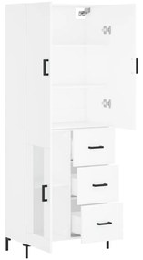 Armário alto 69,5x34x180 cm derivados de madeira branco
