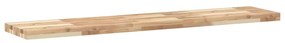 Prateleira flutuante 120x30x4 cm acácia maciça não tratada
