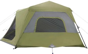 Tenda familiar 10 pessoas libertação rápida impermeável verde