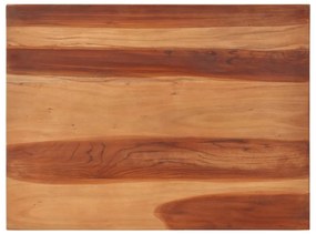 vidaXL Tampo de mesa madeira de acácia maciça 25-27 mm 60x80 cm