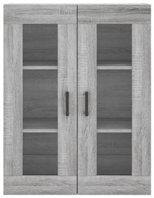 Móveis de parede 2 pcs derivados de madeira cinzento sonoma