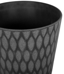 Vaso para plantas em fibra de argila cinzenta escura 36 x 36 x 36 cm LAVRIO Beliani
