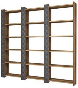 Estante City – Nogueira – 184,6x170x24,2 cm