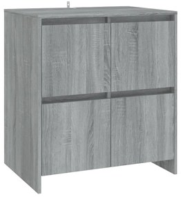 Aparador Vouga de 210 cm - Cinzento - Design Moderno