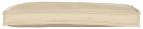Almofada de Palete para Banco Bege 100x40x8 cm, Tecido Oxford
