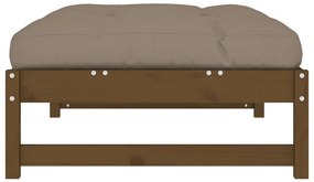 Apoio de pés para jardim 120x80 cm pinho maciço castanho-mel
