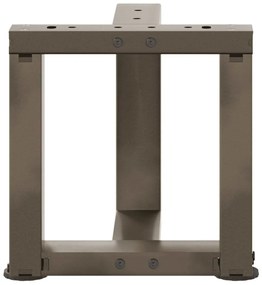 Pés para mesa de centro em forma de T, 2 peças, preto, 30x25x(30-31) c