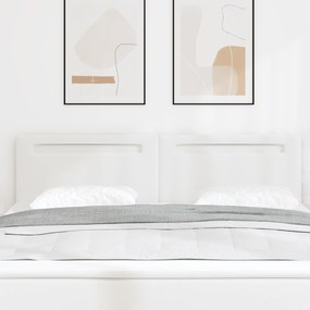 Cabeceira vidaXL Design Simples Branca Pura 180 cm em Couro Sintético