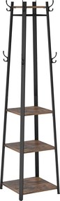 Cabide Bengaleiro de estilo industrial 43 x 43 x 180 cm Castanho Vintage