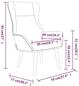 Poltrona Kalani WingBack em Tecido - Cinzento-Escuro - Design Nórdico