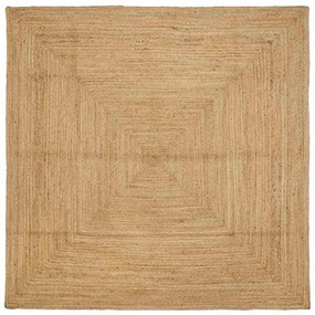 vidaXL Tapete Bege 200 x 200 cm Juta