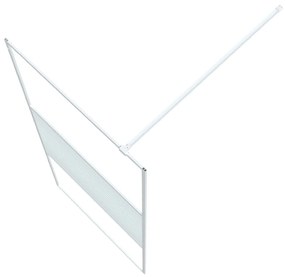 Divisória de chuveiro vidro transparente ESG 90x195 cm branco