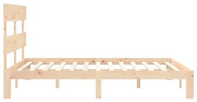 Cama sem colchão 160x200 cm madeira de pinho maciça