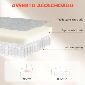 Cadeira de Escritório Apoios de Braços Rebatíveis Altura Ajustável Função Basculante e Estofada em Veludo 68x69x118 cm Creme