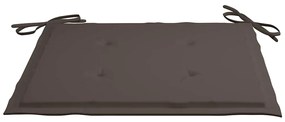 Cadeiras de jardim empiháveis c/ almofadões 8 pcs teca maciça