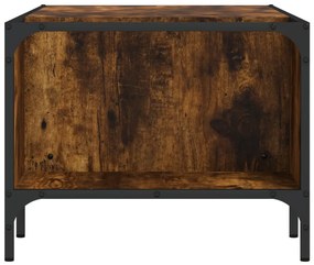 Mesa centro c/ prateleira derivados de madeira carvalho fumado