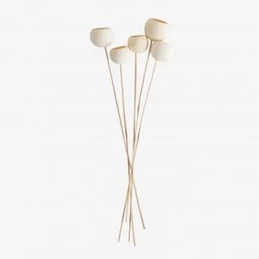 Pack De 5 Ramos Secos Decorativos Aegle Branco - Sklum