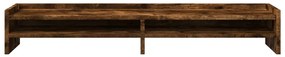 Suporte monitor 100x24x16cm derivados madeira carvalho fumado