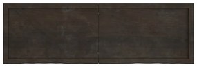 Tampo de mesa 160x50x(2-4) cm carvalho tratado castanho-escuro