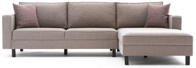 Sofá de Canto Kale – Creme – 258 x 83 x 181 cm