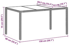 Conjunto de Jantar para Jardim 5 pcs Cinzento-claro