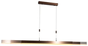 Candeeiro Pendente Ajustável Bronze Escuro c/ LED Dimerizável - Lamba Moderno