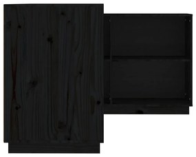Secretária 110x50x75 cm madeira de pinho maciça preto