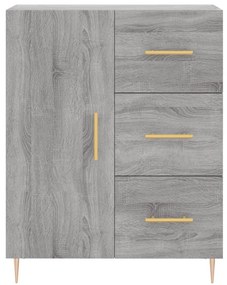 Armário alto 69,5x34x180 cm derivados de madeira sonoma cinza