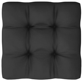 6 pcs conjunto lounge de jardim c/ almofadões pinho maciço