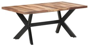 Mesa de jantar 180x90x75 cm madeira maciça c/ acabamento a mel