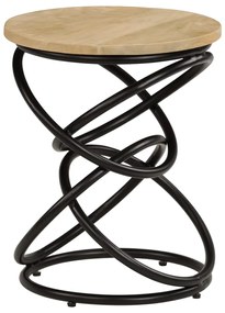 Mesa de extremidade madeira de mangueira maciça 40x50 cm