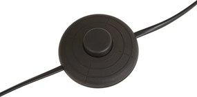 Candeeiro de Pé Preto com Abajur de Corda de Papel Bege 50/50/30 - Simplo