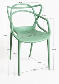 Pack 4 Cadeiras Korme - Celadon