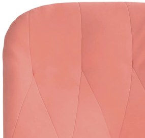 Cadeira de descanso veludo rosa