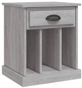 Mesas de cabeceira 2 pcs 43x36x50 cm cinzento sonoma