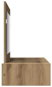 Mesa de Maquilhagem Suspensa em Carvalho Artesanal 100x40x70 cm