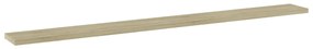 Prateleiras estante 4pcs 100x10x1,5cm contrapl. carvalho sonoma
