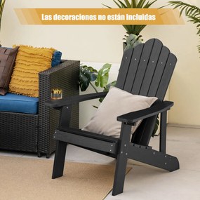 Conjunto de 2 cadeiras HIPS com porta-copos, em imitação de madeira realista, resistentes às intempéries, para pátio, jardim, terraço ou lareira, com