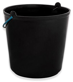 Balde Plástico com Asa Metal Preto
