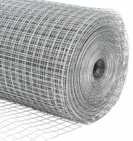 Cerca de Fio Soldado com 7 Postes 1.4x10 m Aço Galvanizado
