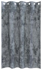 Cortinas de Veludo 2 Peças com Ilhós Cinza Prata 140x175 cm