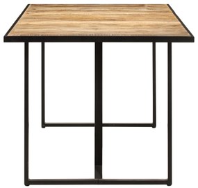 Mesa de jantar 160 cm madeira de mangueira áspera