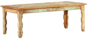 Mesa de centro 110x50x40 cm madeira recuperada maciça
