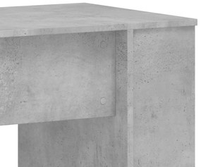 Secretária 140x50x75 cm derivados de madeira cinza cimento