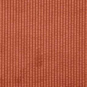 Poltrona 55 cm tecido corduroy laranja vermelho