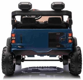 Carro elétrico para crianças 24V 2 lugares Ford Bronco XXL com tração traseira, licenciado Rodas Plástico Azul